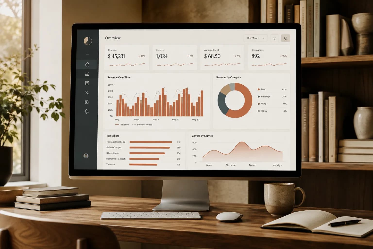 Dashboard de analítica gastronómica